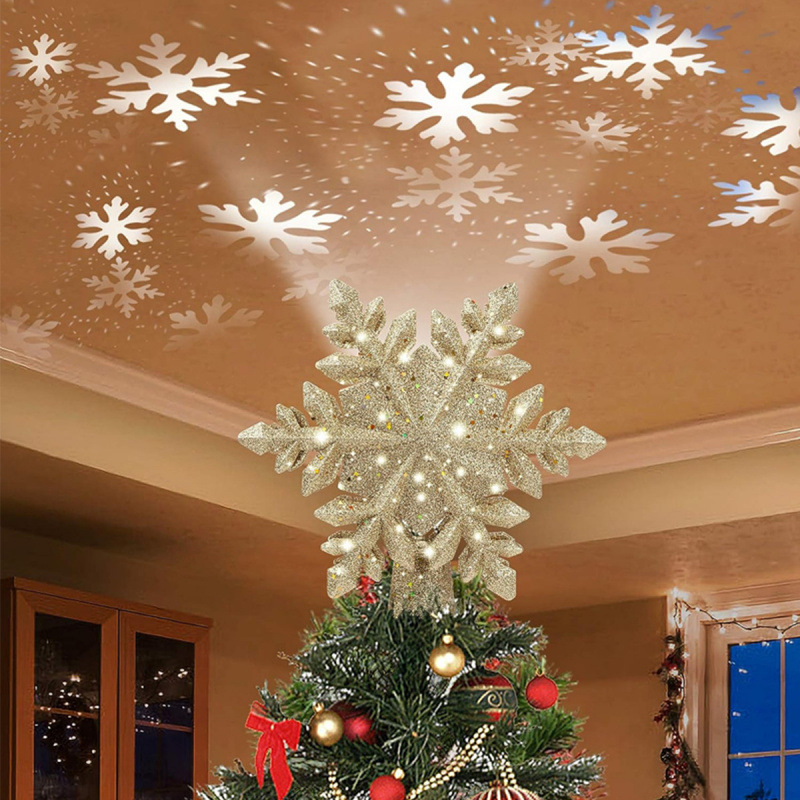 LED Decorative Christmas Tree Top Projection Light photo 1