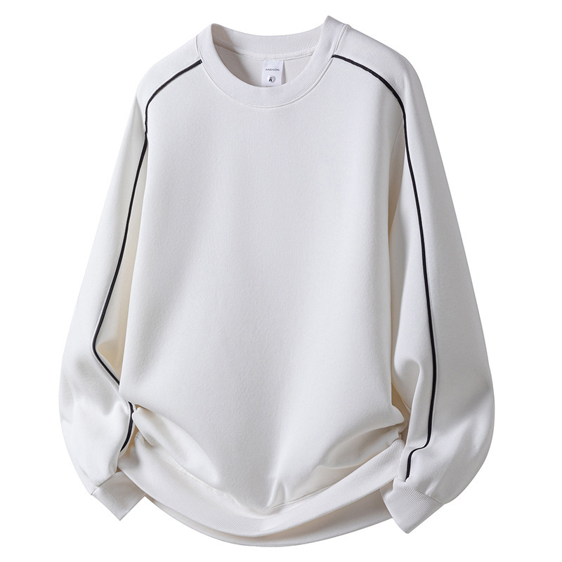 Casual Minimalist Korean-style Loose-fitting Crew-neck Top photo 4