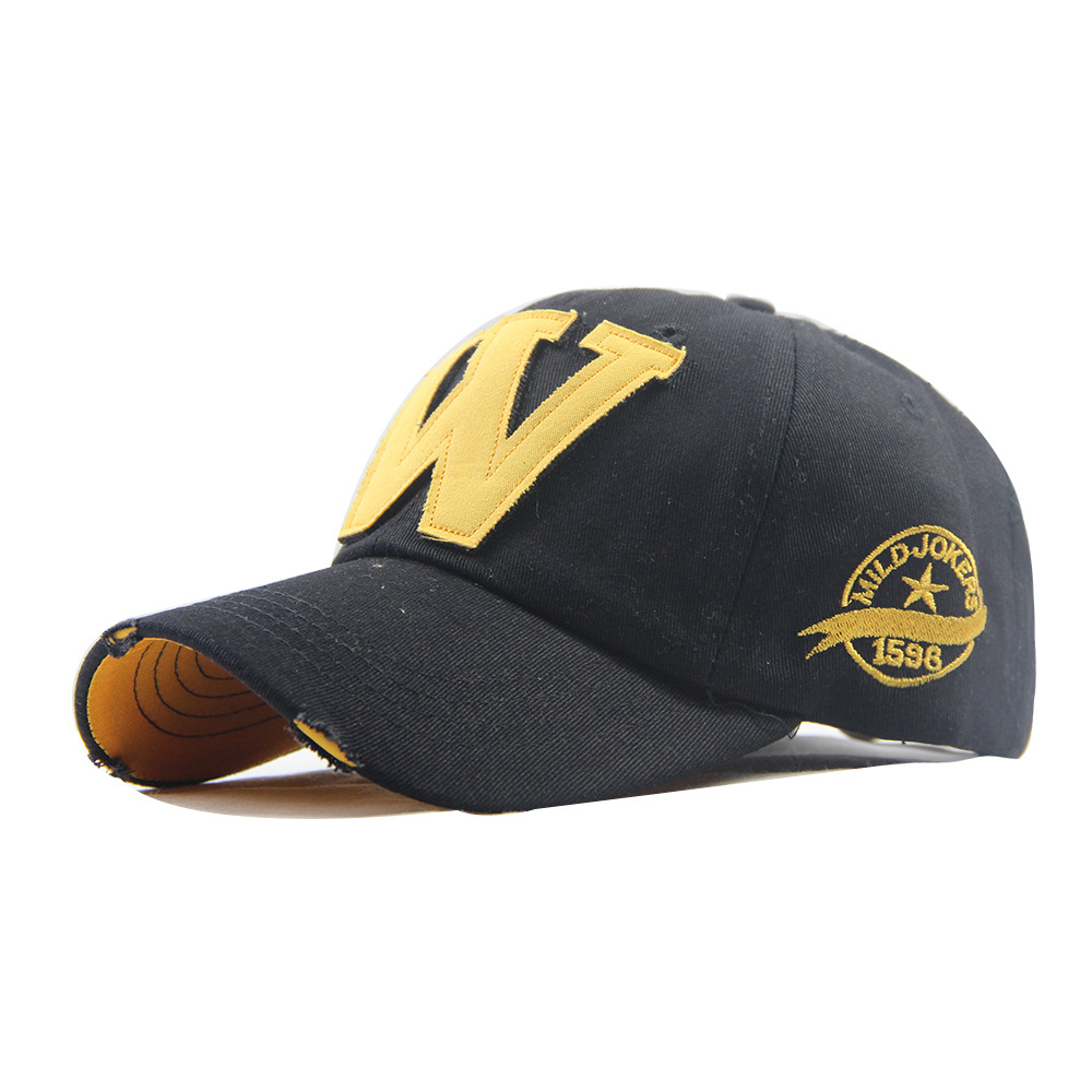 W-letter Hat Distressed Baseball Cap photo 2