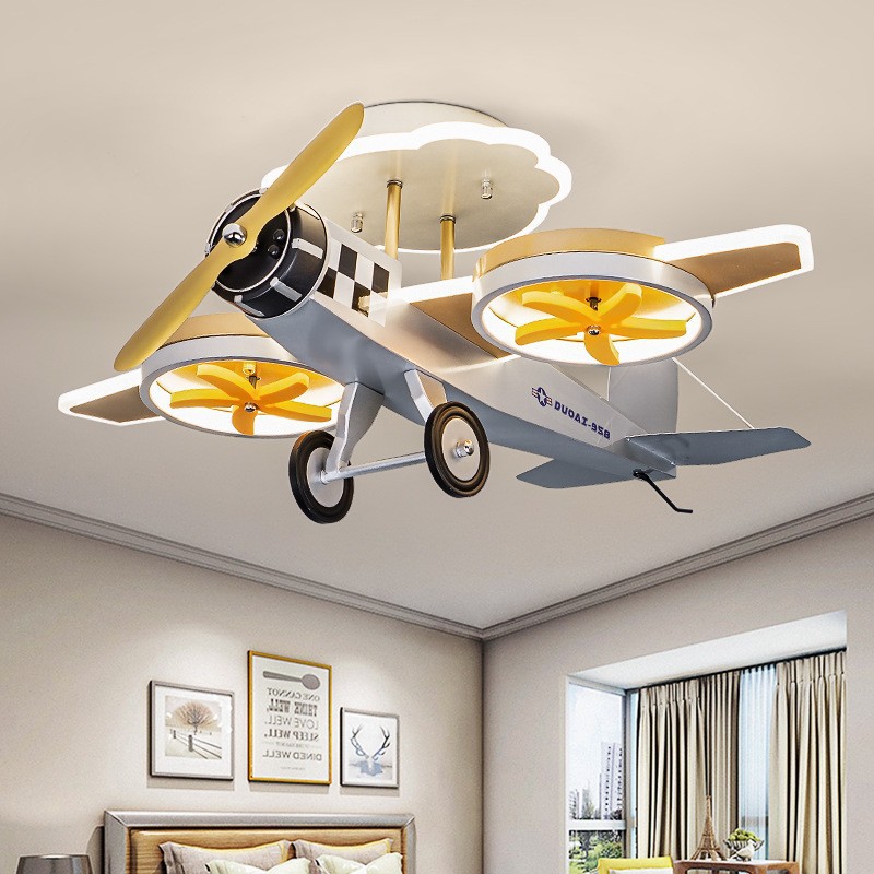 Children's Airplane Lamp Creative LED Ceiling Light photo 1