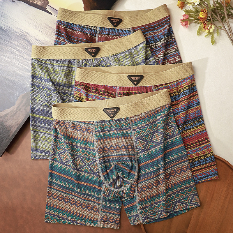Retro Ethnic Style Men's Athletic Boxer Briefs photo 1