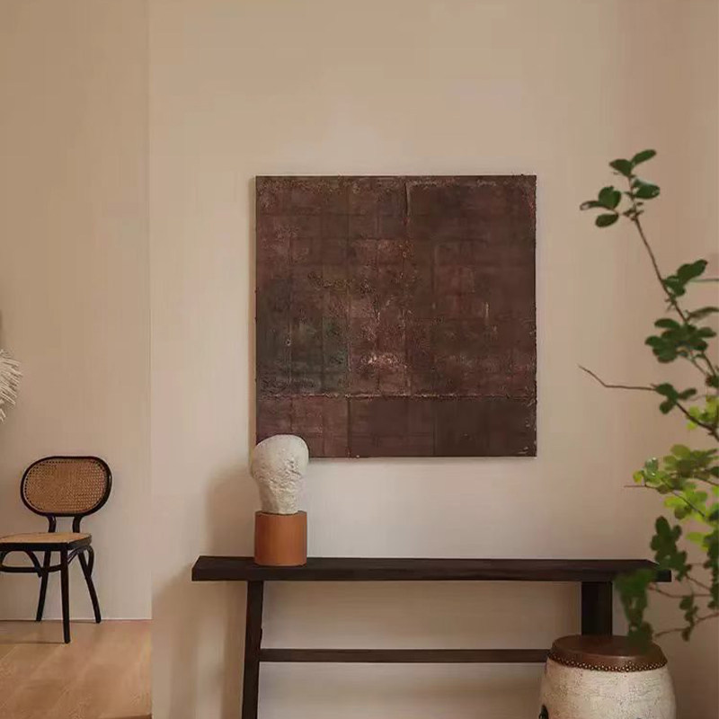 Wabi-sabi Living Room Decor Mid-century Modern Log-style Wall Art photo 7