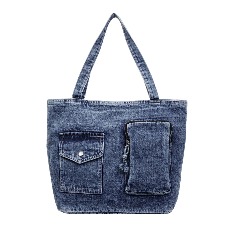 Denim Large-capacity Versatile Casual Shoulder Crossbody Bag photo 3