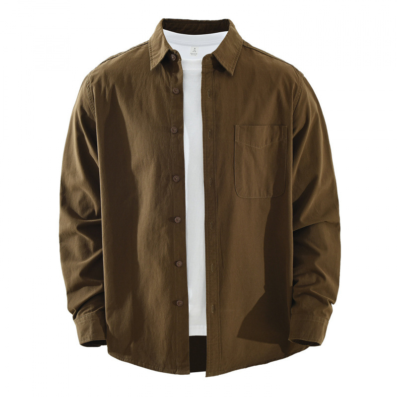 Japanese-style Simple And Fresh Long-sleeve Shirt photo 6