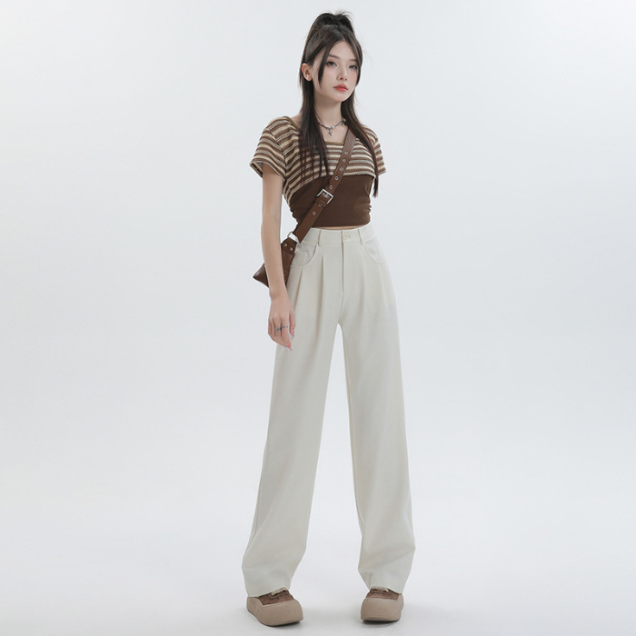 Summer Slim-fit Floor-length Straight-leg Wide-leg Sun-protection Pants photo 4