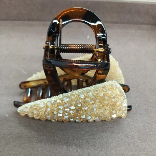 Korean-style Triangular Full-diamond Hair Clip For Women photo 5