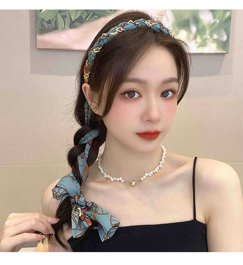 Bow Braided Hair Band For Women photo 6