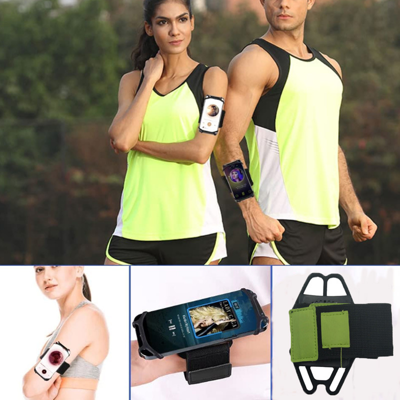 Removable Silicone Mobile Phone Armband Wrist Bag Multifunctional Arm Sleeve photo 1
