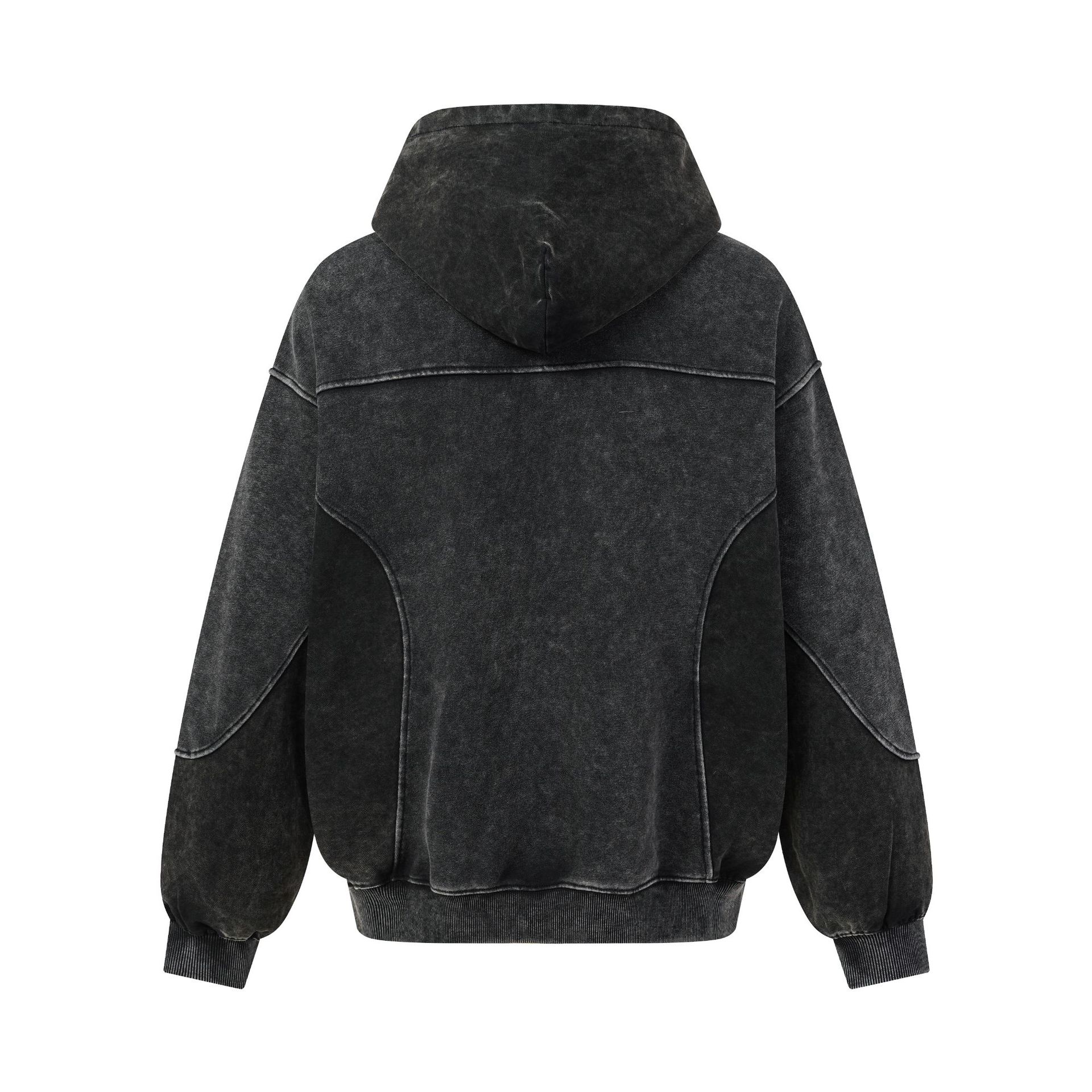 Street-style Outfit Featuring A Deconstructed Washed-and-distressed Vintage-textured Hoodie photo 4
