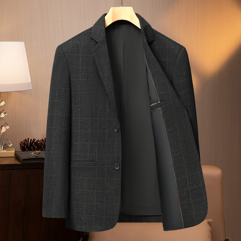 Men's Stylish Business-Casual Single-Breasted Blazer photo 1