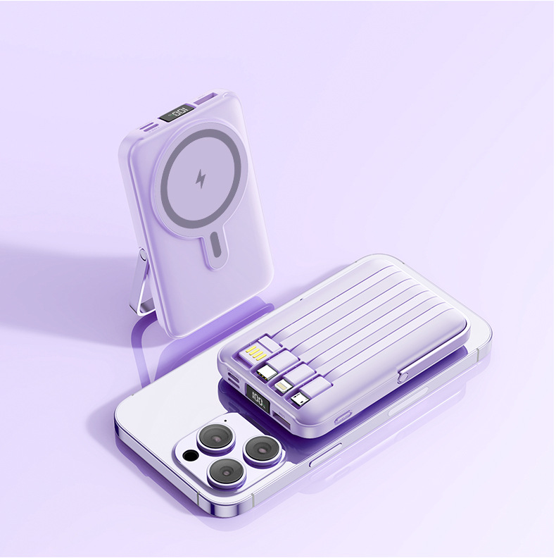 Wireless Charging Magnetic-Suction High-Capacity Power Bank photo 4