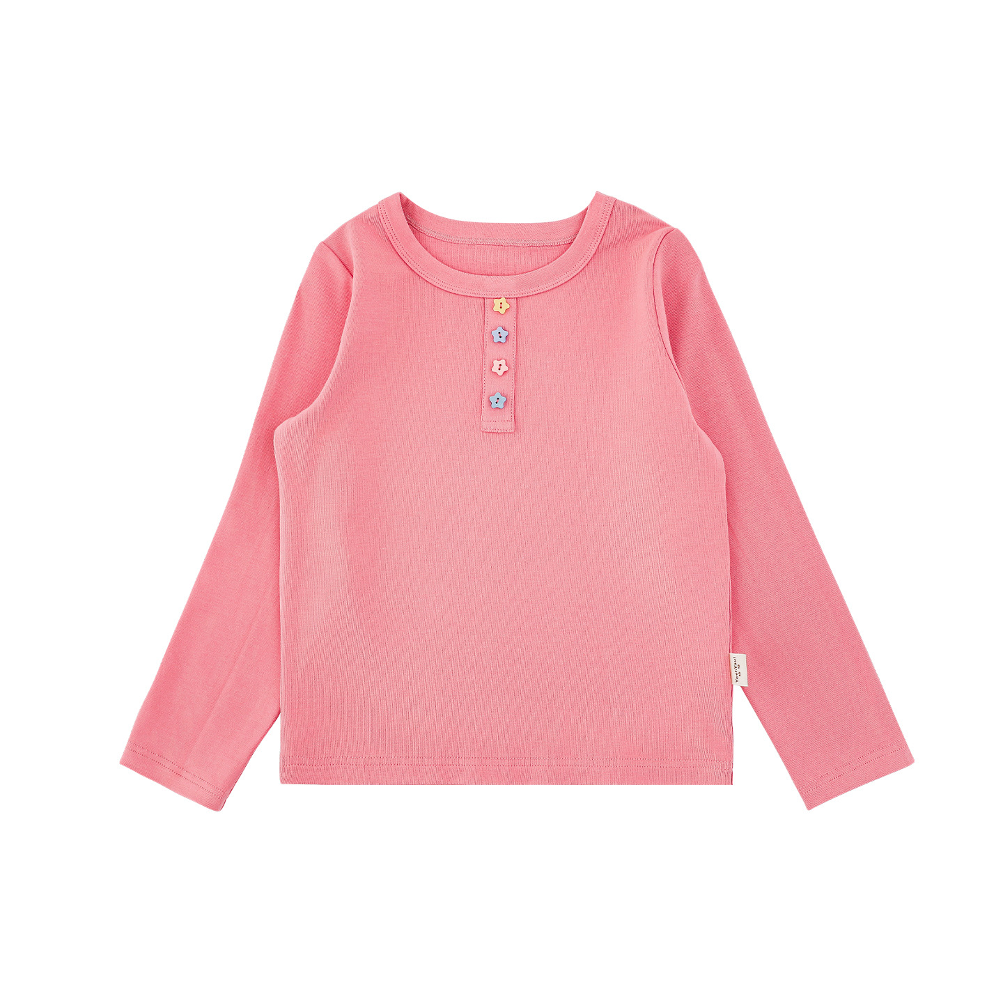 Cute Star-button Long-sleeve Top photo 2