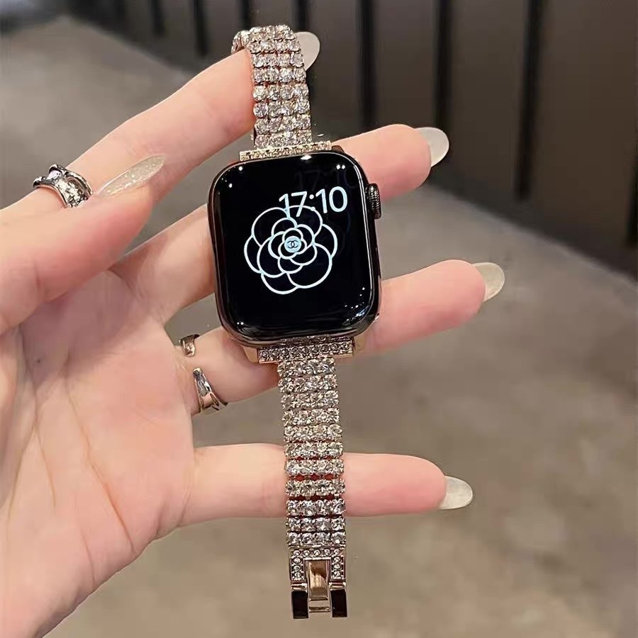 Diamond-encrusted Watch Bracelet Strap photo 1