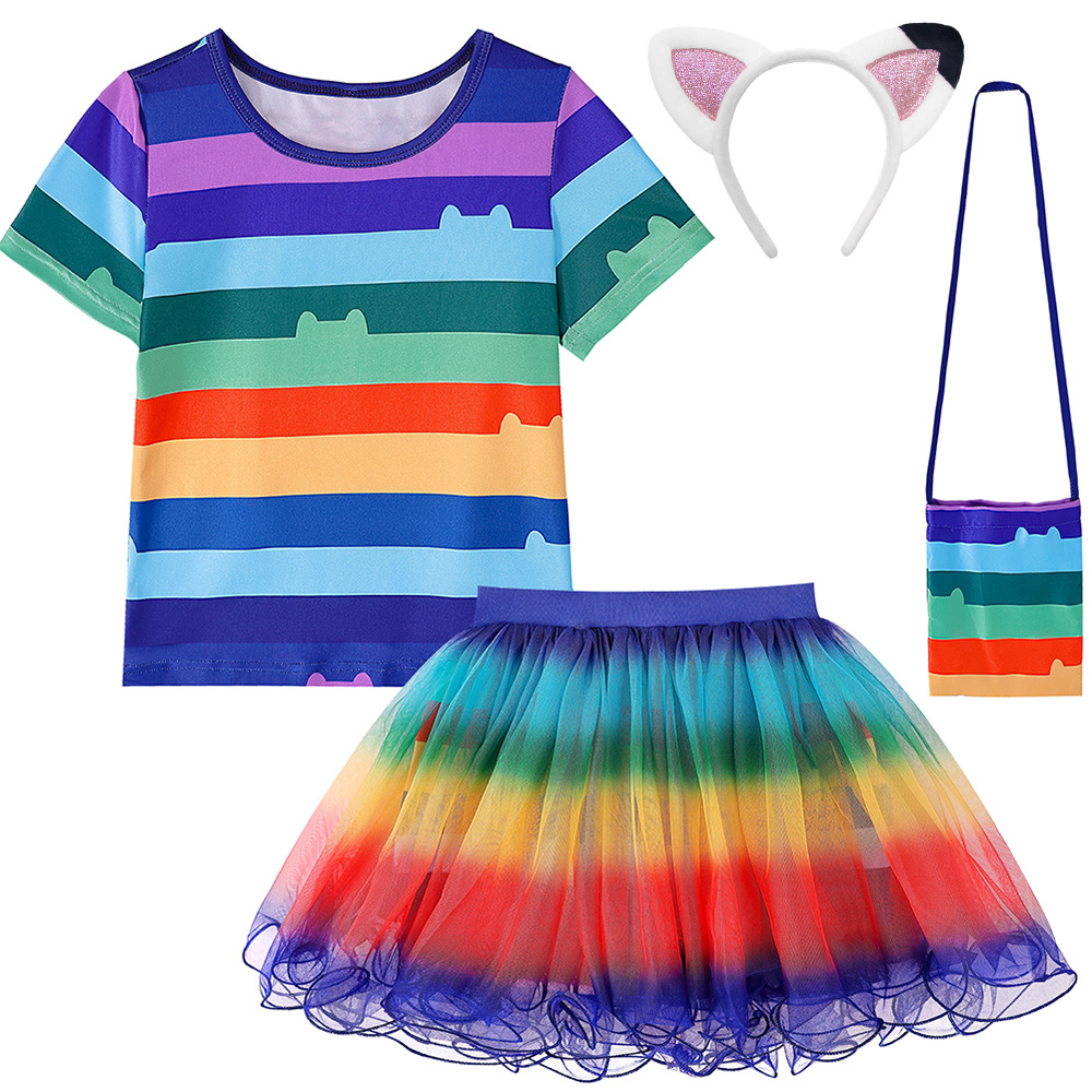 European And American Best-selling Summer Cartoon-themed Skirt Set photo 5