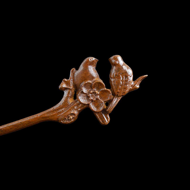 Gold Sandalwood Daily Updo Gadget Hair Claw Hairpin photo 5