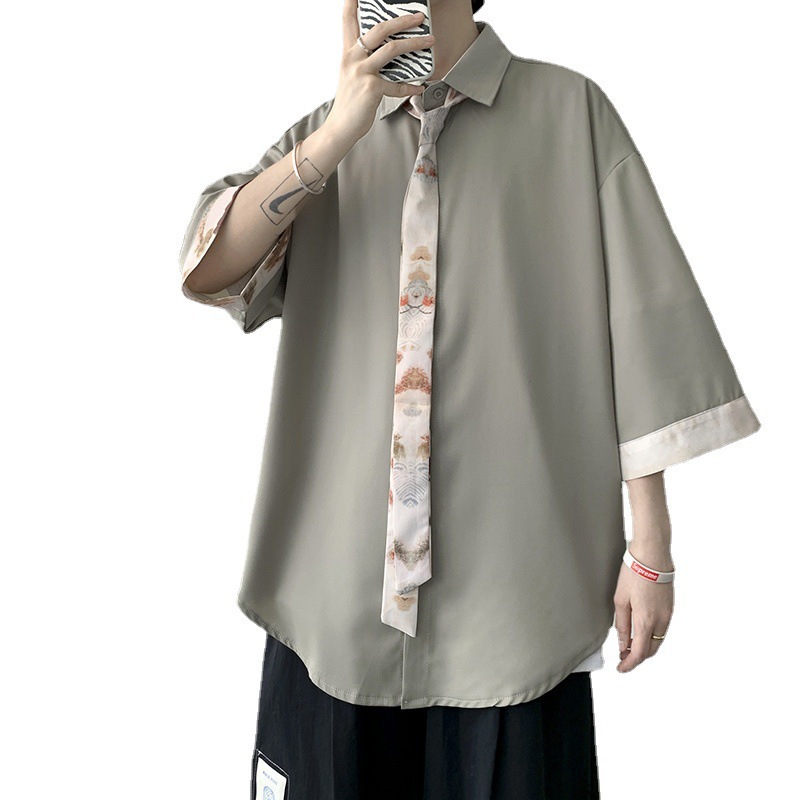 Loose Floral Print Shirt Wrinkle-Free photo 7