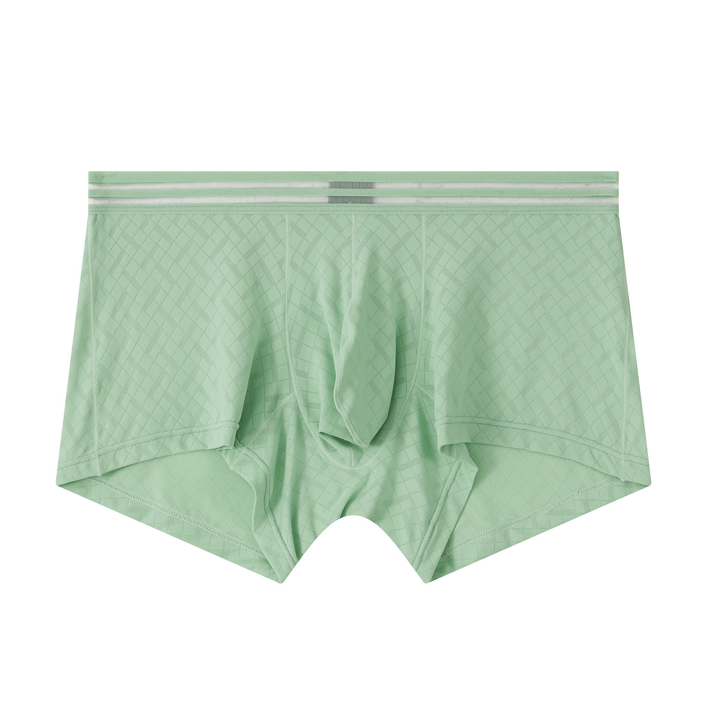 Mens Ice-silk Boxer Briefs Breathable And Cool-feel For Sports photo 7