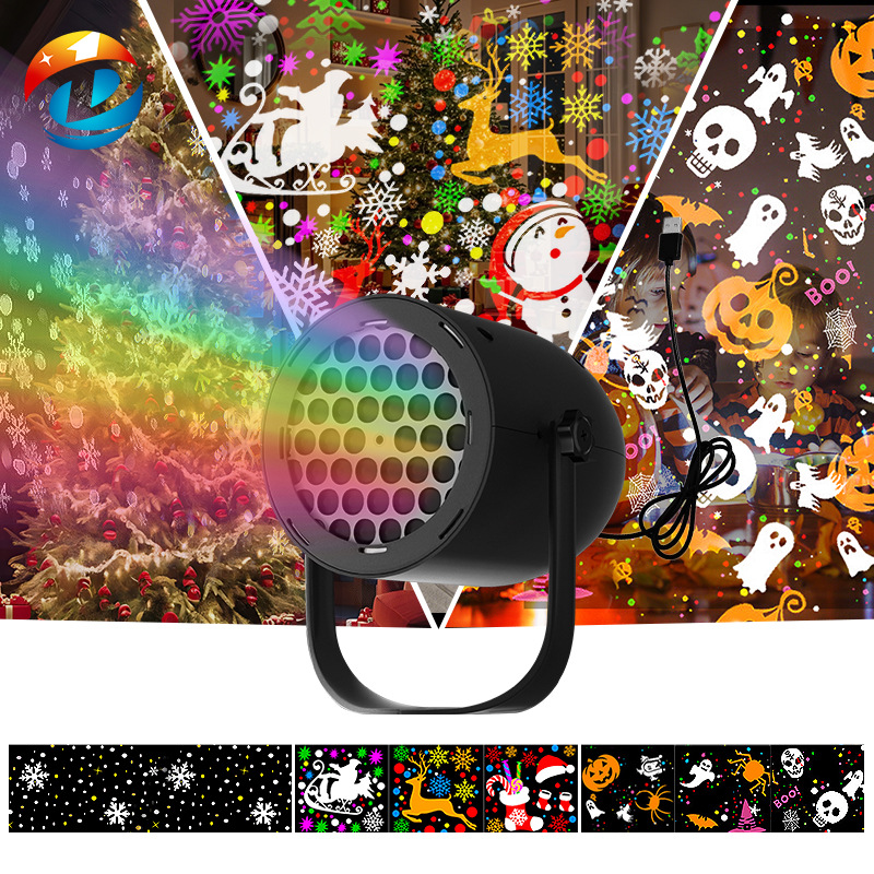 New Snowflake Christmas Projection Light With 16 Patterns Atmosphere Lamp photo 1