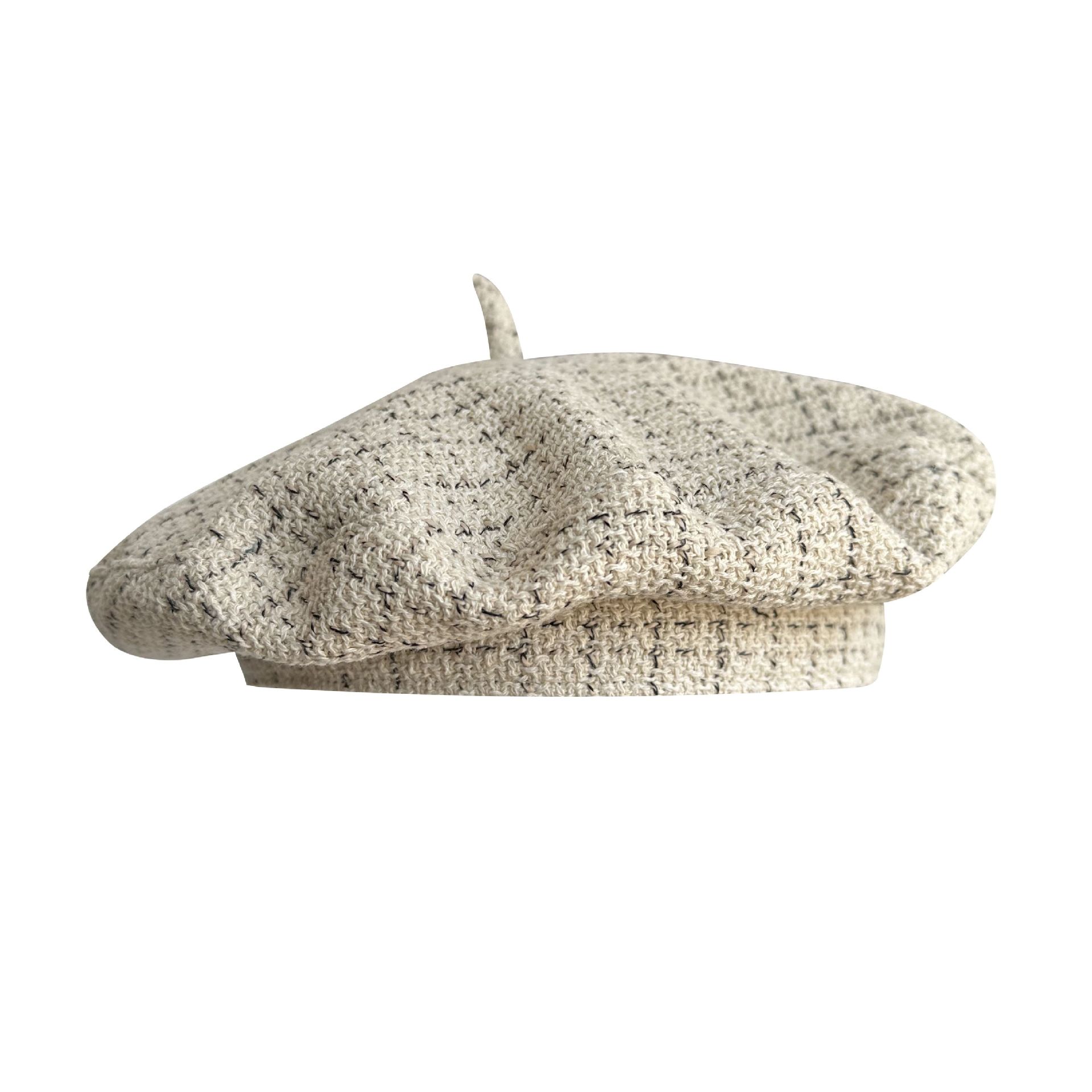 Retro-style Fashionable Beret For Women New Autumn DesignBritish Plaid Saucer Hat photo 7
