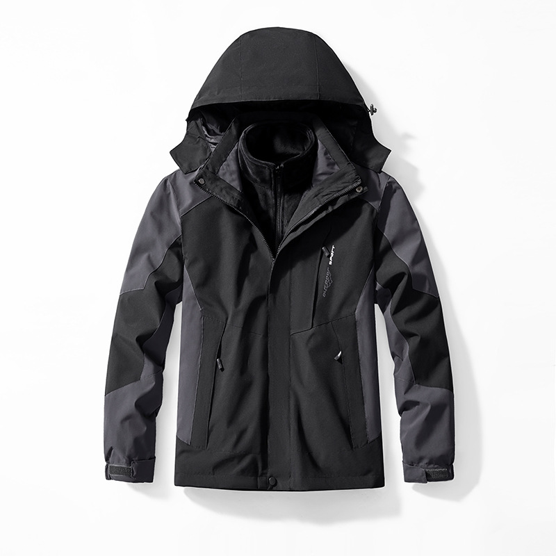 3-in-1 Mink-velvet Liner Two-piece Set Detachable Warm And Windproof Shell Jacket photo 3