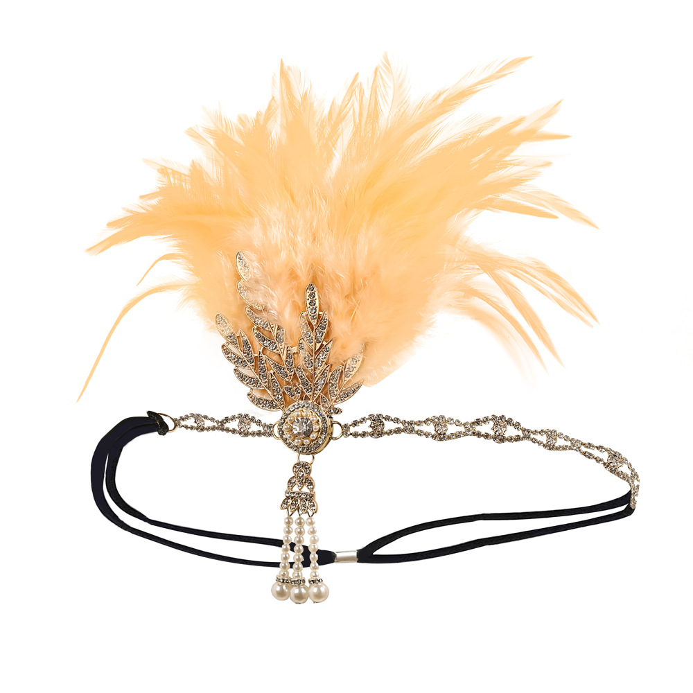 Masquerade Feather Headpiece Cross-Border Vintage Hair Band In European And American Style photo 3