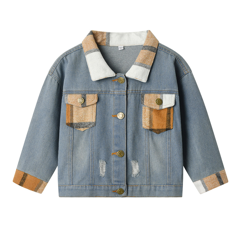 Spring Autumn New Style Casual Ripped Jacket For Boys And Girls photo 4