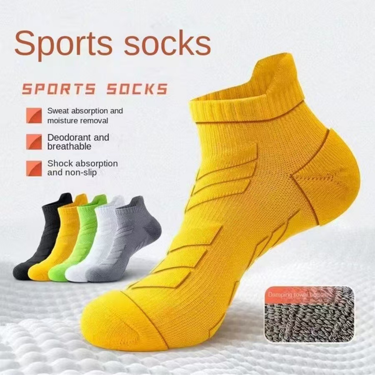 Professional Sports Non-slip Breathable Basketball Running Socks photo 1