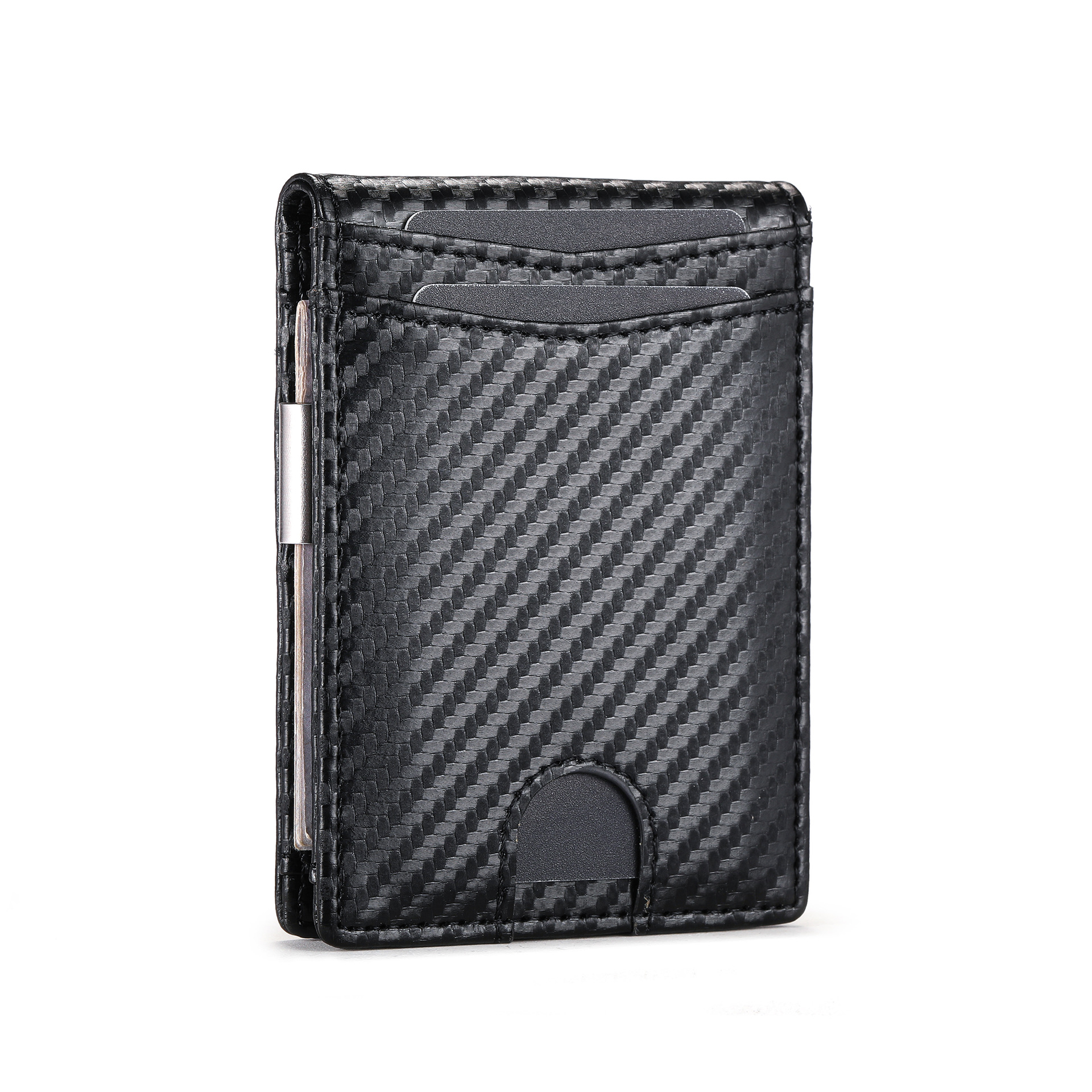 Card Holder For Men Automatic Pop-up Card RFID-blocking Aluminum Card Case photo 2
