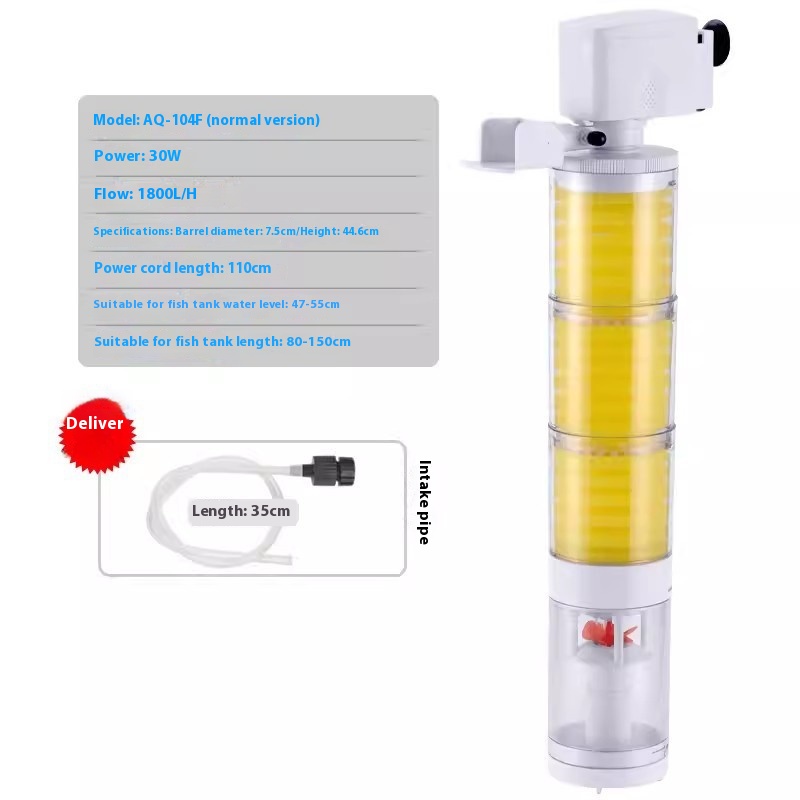 Fish Tank Built-in Filter Three-in-one Suction Wall-hung Urinal Fish Toilet photo 5