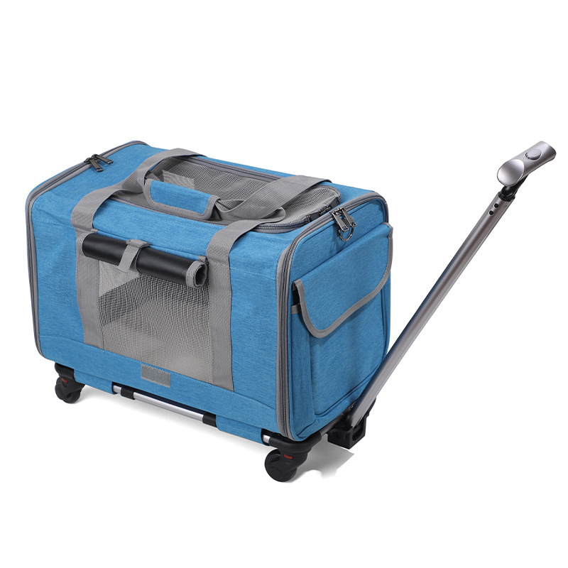 Breathable, Foldable Cat Carrier With A Pull Handle For Outdoor Pet Transport photo 4