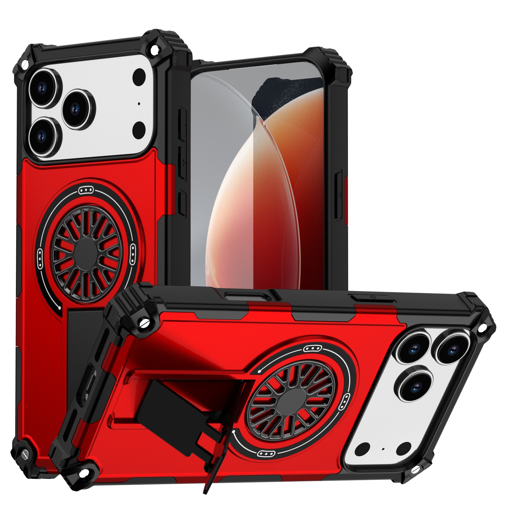 Guardian Magnetic Phone Case With Rotating Gyro Stand Cover photo 6
