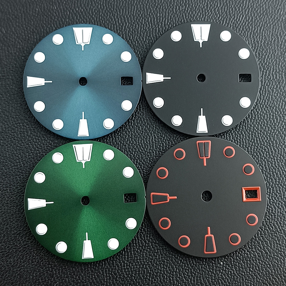 Watch Accessory 28.5mm Blue-green Luminous Dial Replacement Part photo 1