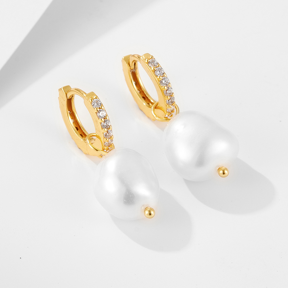 S925 Sterling Silver Water Pearl Earrings Women photo 2