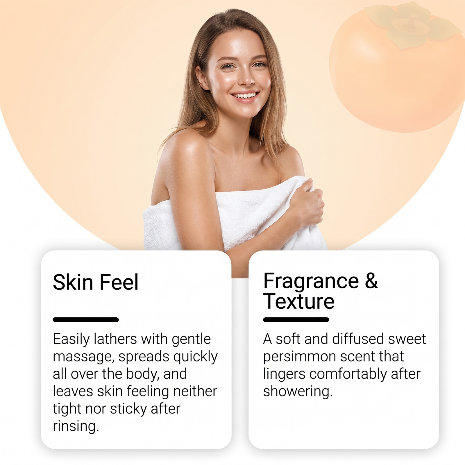 Persimmon Body Wash Fresh And Gentle Cleanses The Entire Body photo 2
