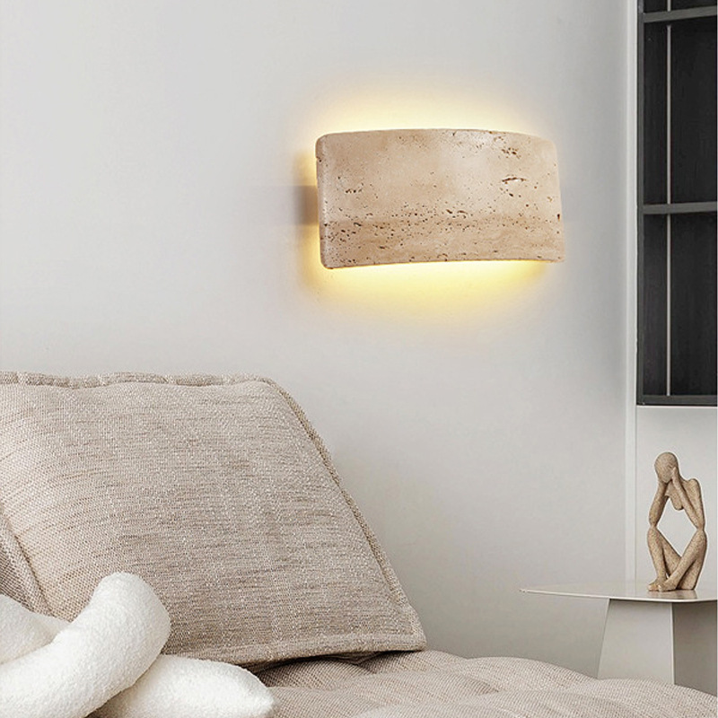 Mid-century Wabi-sabi Style Bedside Wall Lamp photo 5