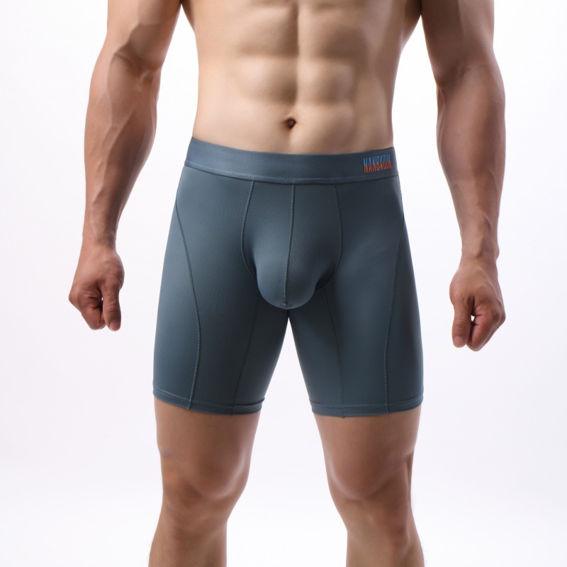 Breathable Mid-rise Sports Boxer Briefs Chafe-resistant photo 2