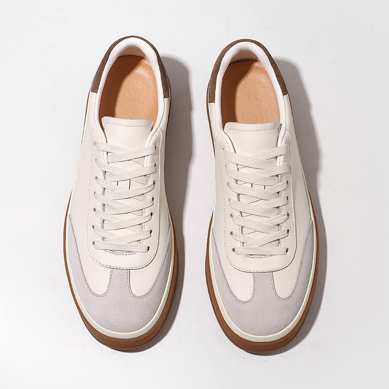 Breathable Cowhide And Cotton-linen Casual Shoes For Men photo 2