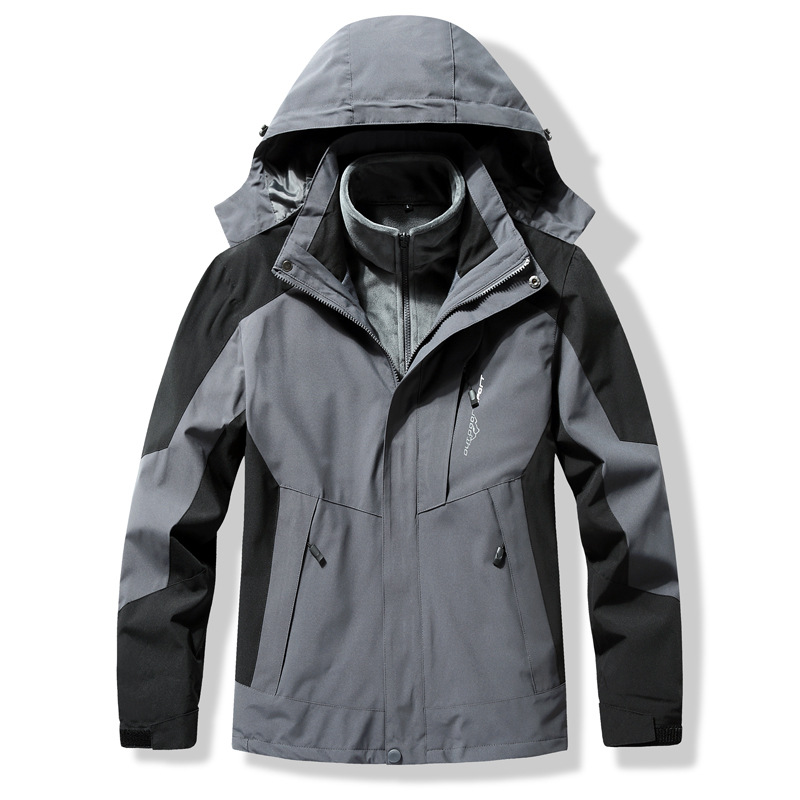 3-in-1 Mink-velvet Liner Two-piece Set Detachable Warm And Windproof Shell Jacket photo 5
