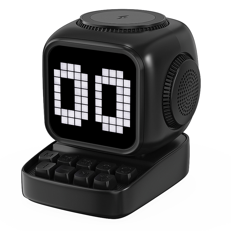 Pixel Bluetooth Speaker With Display And Wireless Charger photo 5