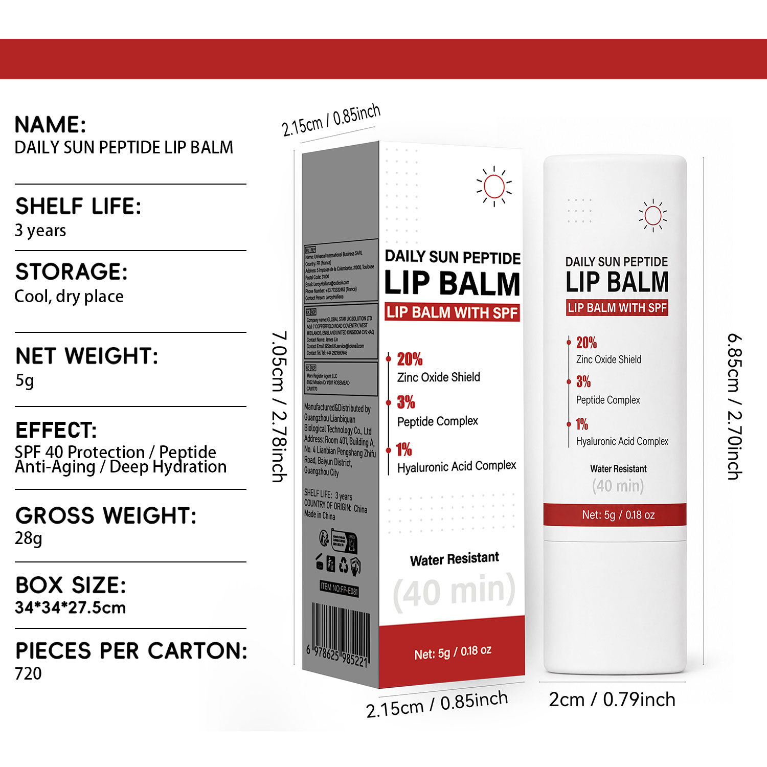 Daily Peptide Lip Balm Moisturizes And Hydrates photo 2
