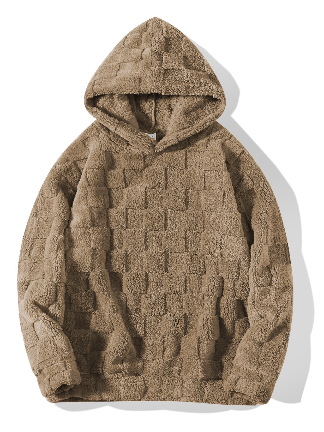 Men's Plaid Loose-fit Hooded Sweatshirt photo 5