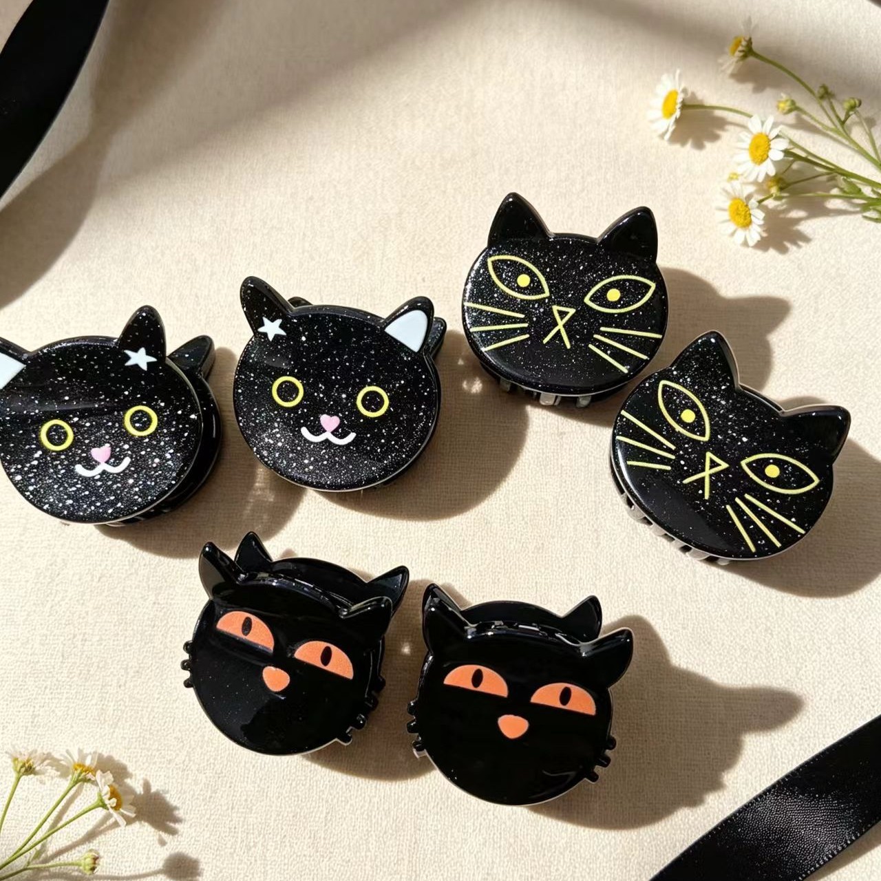 Halloween Bat Pumpkin Spider Small Hair Clip photo 6