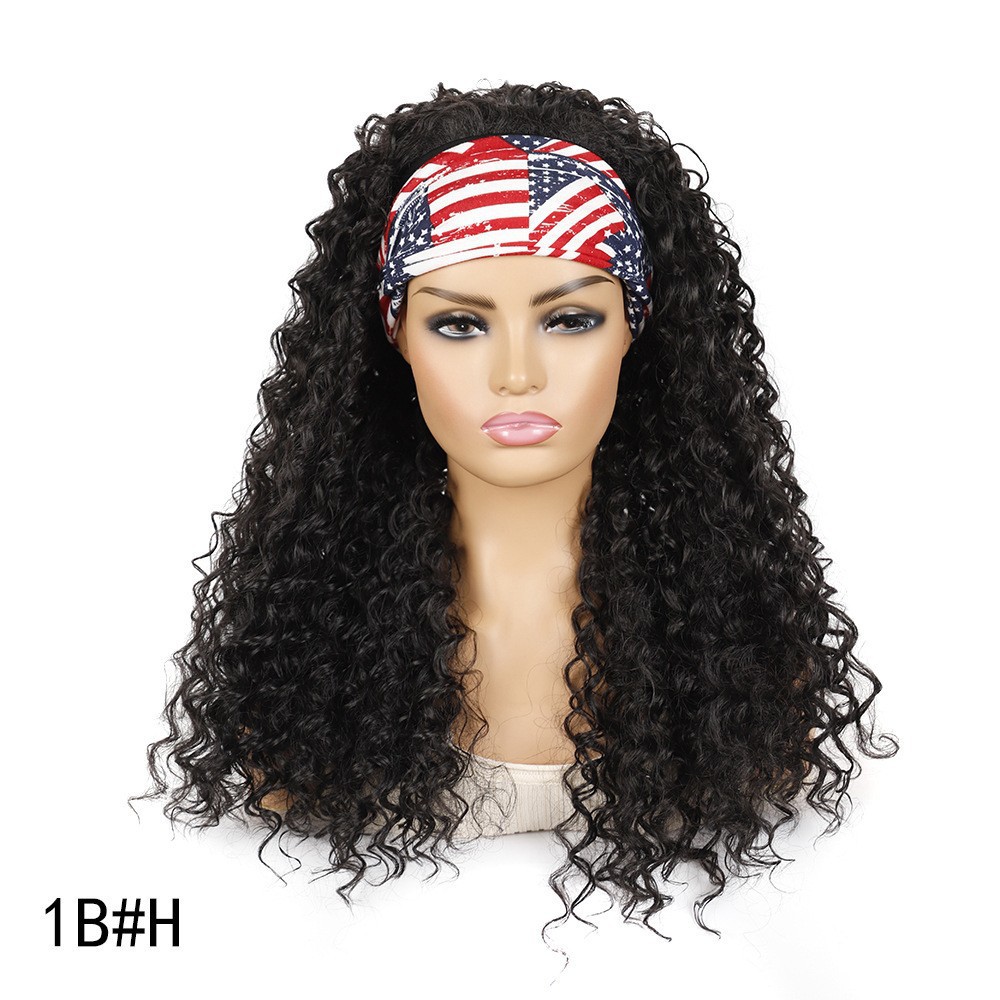 Cross-border Wigs African Womens Black Long Curly Hair photo 3