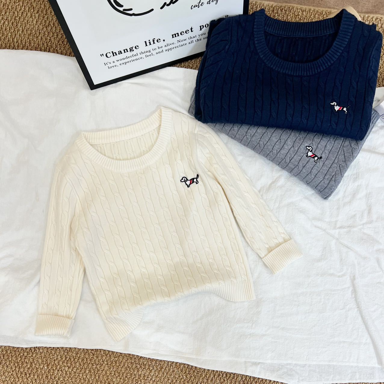 AutumnWinter Cable-Knit Sweaters For Boys And Girls photo 3