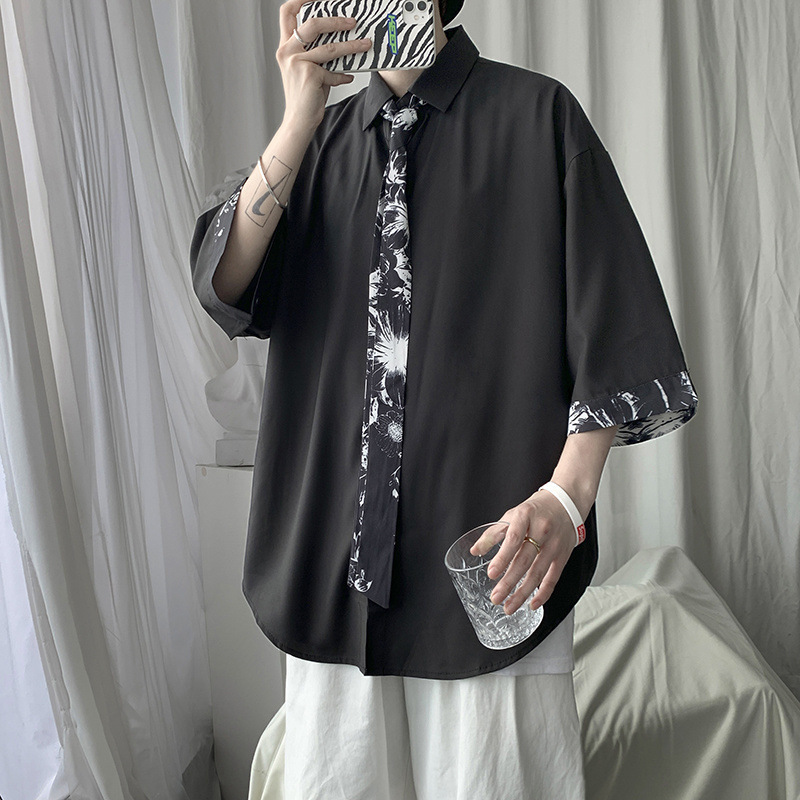 Loose Floral Print Shirt Wrinkle-Free photo 6