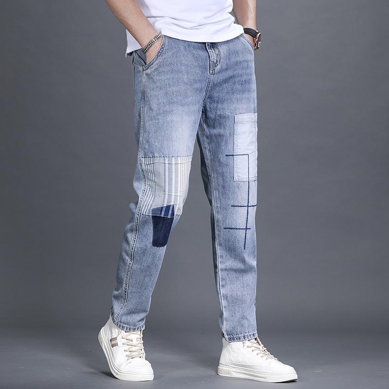 Youthful Trendy Jeans Fashionable Loose-fit Straight-leg Trousers photo 2