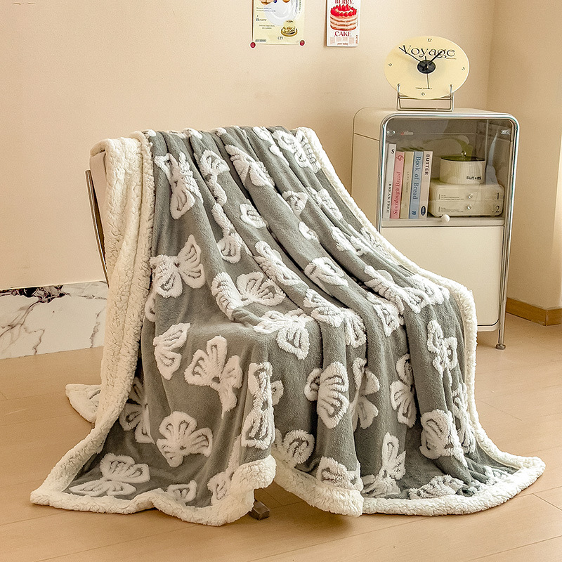 New Cationic Lambswool Double-Layer Home Blanket photo 7