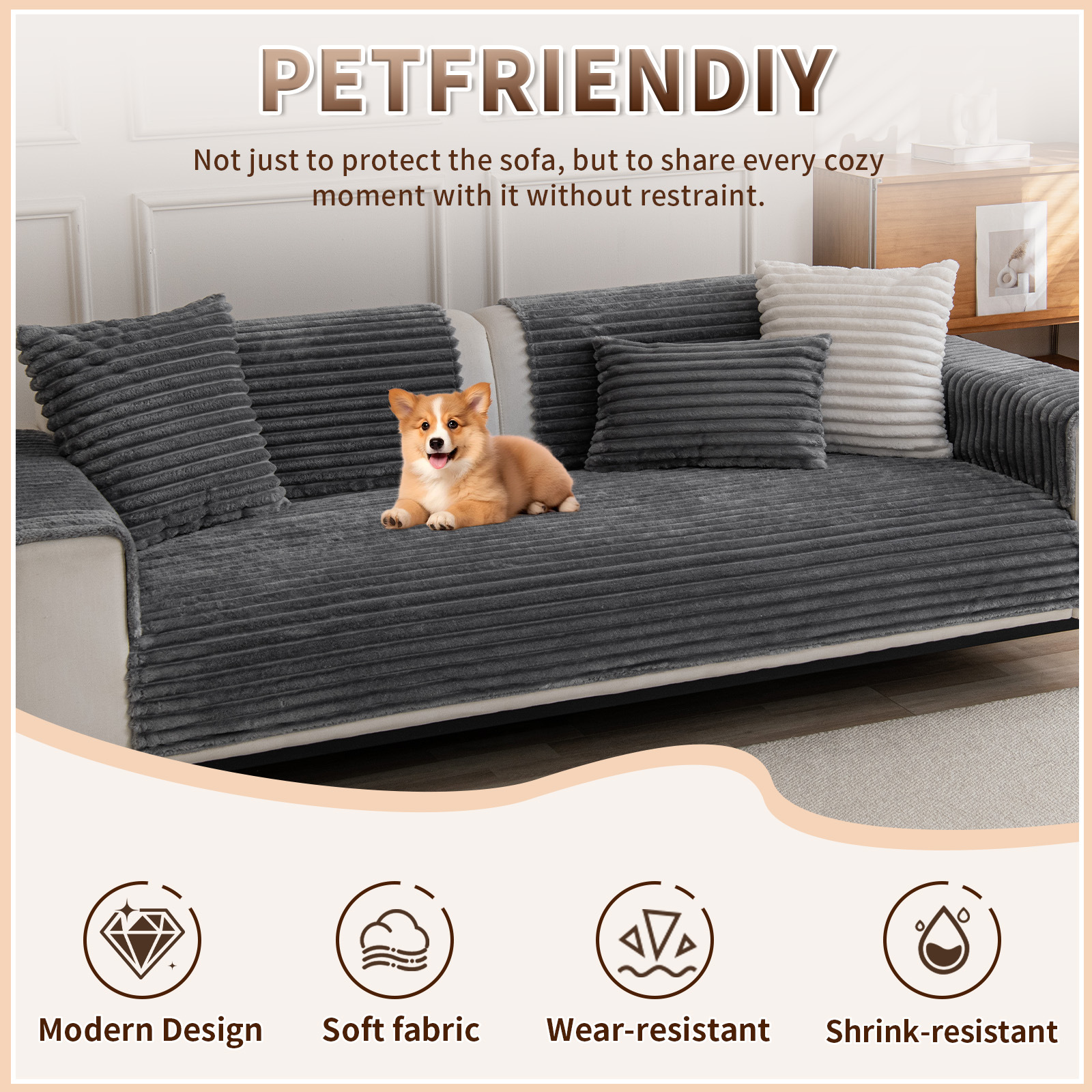 Thickened Waterproof Sofa Cover Simple And Modern photo 5