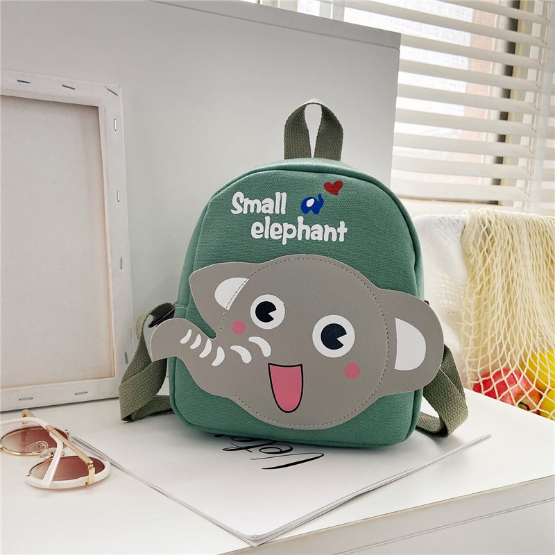 Boys Canvas Backpack Cute Cartoon School Bag photo 2
