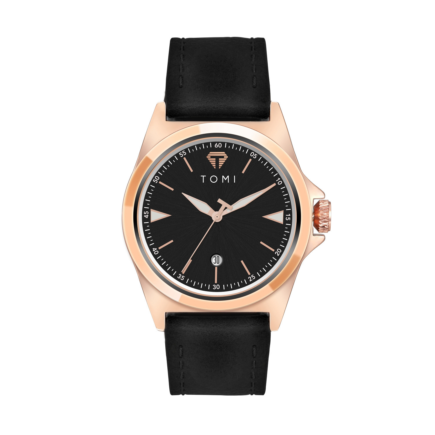 Waterproof Fashionable Leather-Strap Quartz Mens Watch For Students photo 6